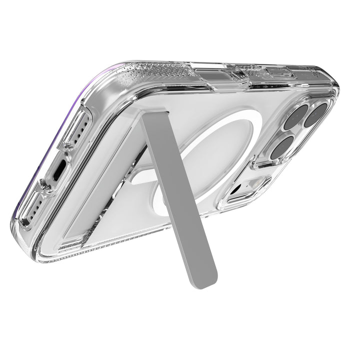 ZAGG Crystal Palace Snap MagSafe Case with Kickstand for Apple iPhone 17 Pro Clear