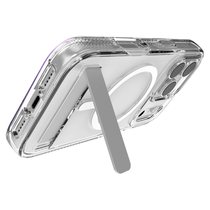 ZAGG Crystal Palace Snap MagSafe Case with Kickstand for Apple iPhone 17 Pro Clear