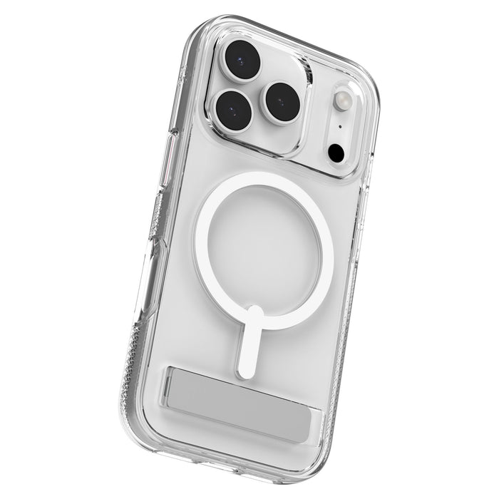 ZAGG Crystal Palace Snap MagSafe Case with Kickstand for Apple iPhone 17 Pro Clear