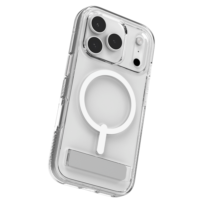 ZAGG Crystal Palace Snap MagSafe Case with Kickstand for Apple iPhone 17 Pro Clear