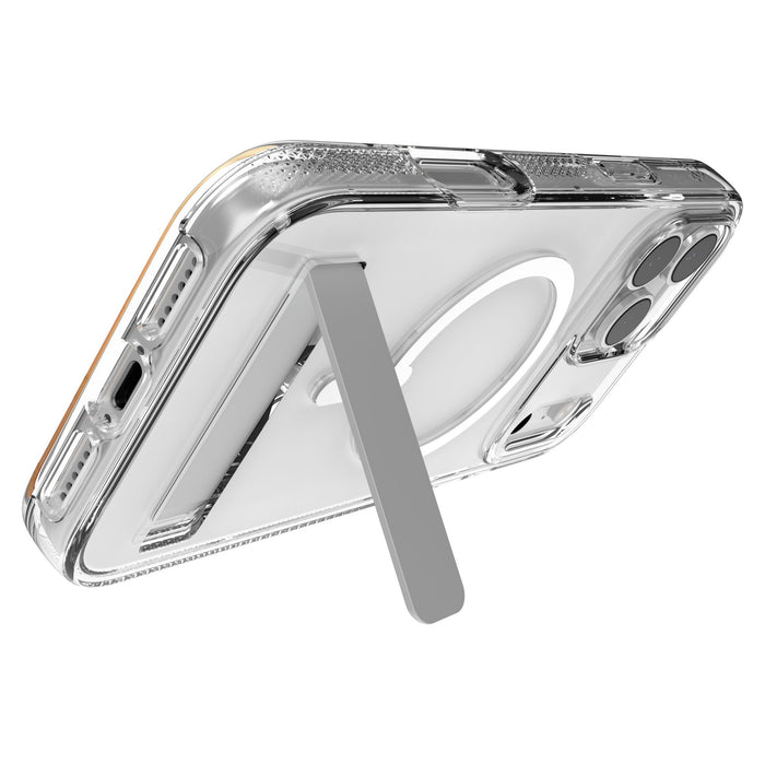 ZAGG Crystal Palace Snap MagSafe Case with Kickstand for Apple iPhone 17 Pro Max Clear