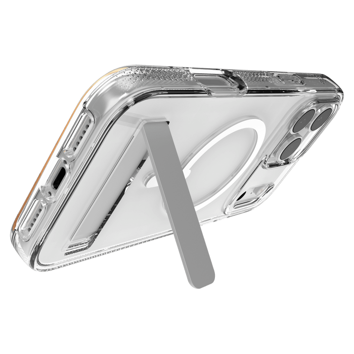 ZAGG Crystal Palace Snap MagSafe Case with Kickstand for Apple iPhone 17 Pro Max Clear