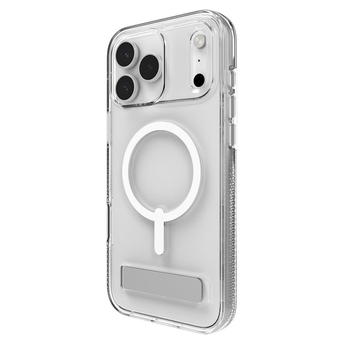 ZAGG Crystal Palace Snap MagSafe Case with Kickstand for Apple iPhone 17 Pro Max Clear