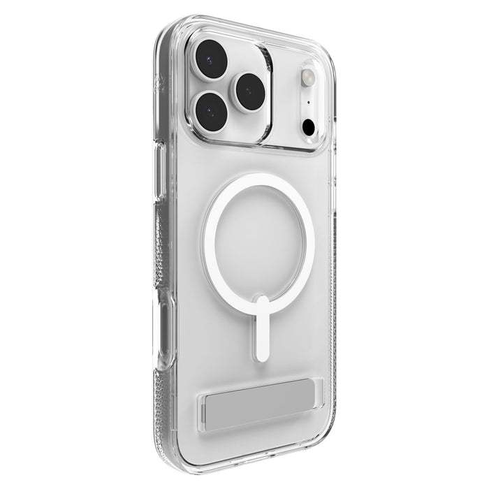 ZAGG Crystal Palace Snap MagSafe Case with Kickstand for Apple iPhone 17 Pro Max Clear
