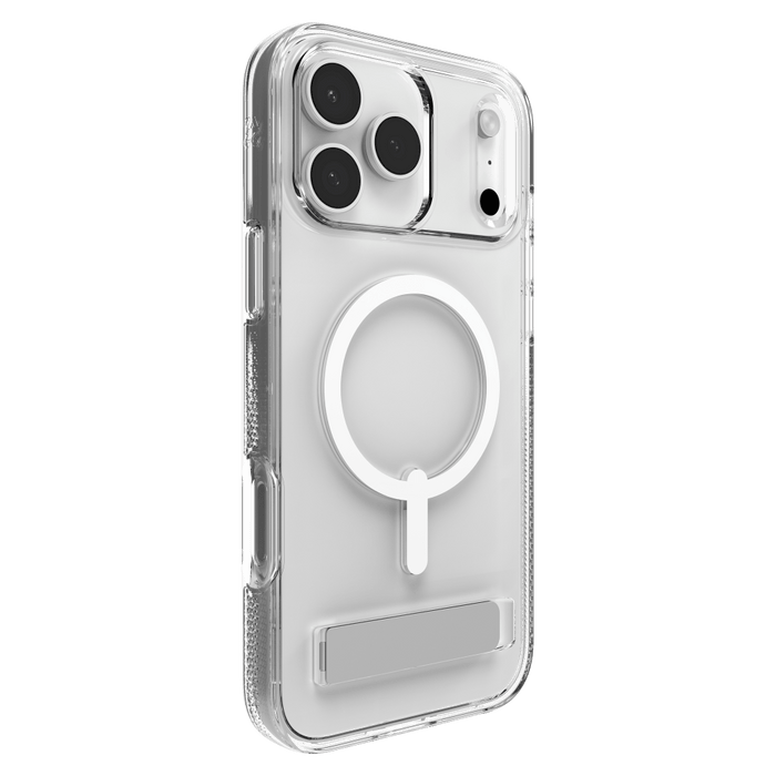 ZAGG Crystal Palace Snap MagSafe Case with Kickstand for Apple iPhone 17 Pro Max Clear