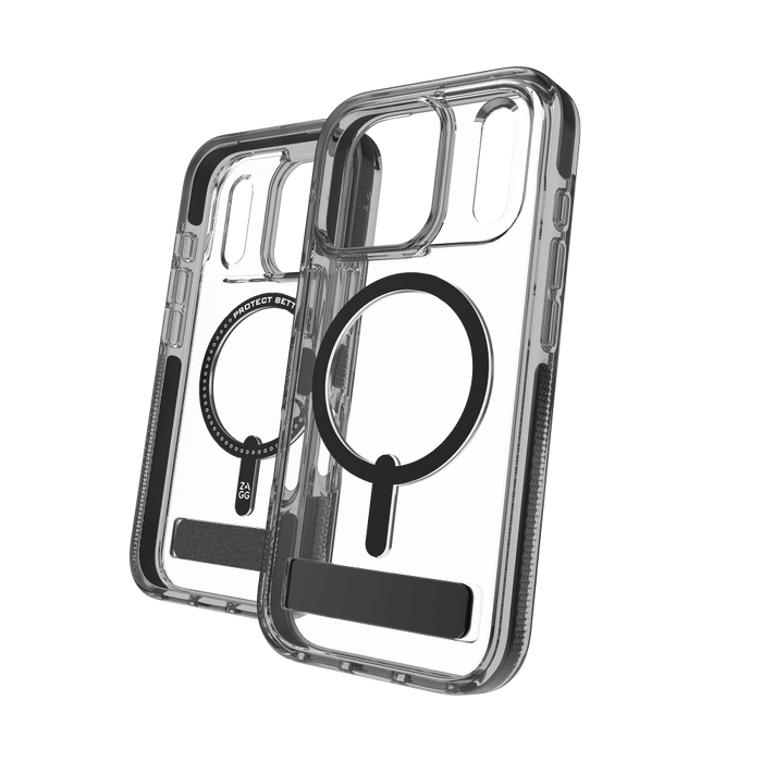 ZAGG Santa Cruz Snap Case with Kickstand for Apple iPhone 17 Pro Black