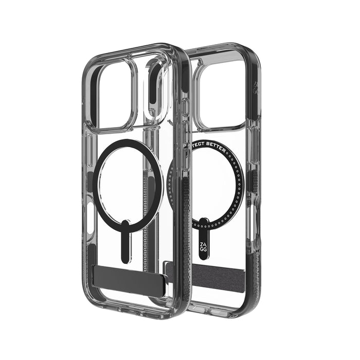 ZAGG Santa Cruz Snap Case with Kickstand for Apple iPhone 17 Pro Black
