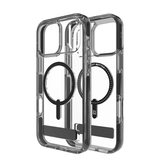 ZAGG Santa Cruz Snap Case with Kickstand for Apple iPhone 17 Pro Max Black