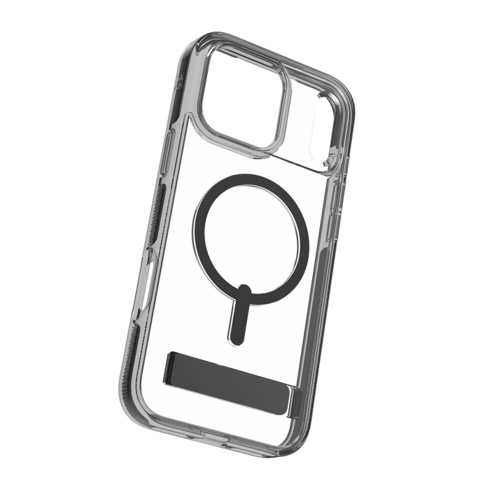 ZAGG Santa Cruz Snap Case with Kickstand for Apple iPhone 17 Pro Max Black