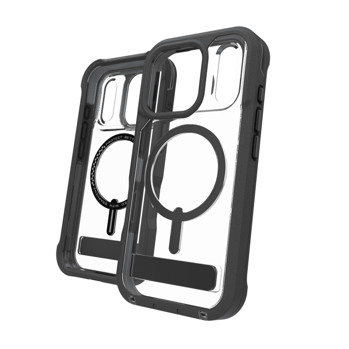 ZAGG Rainier Snap MagSafe Case with Kickstand for Apple iPhone 17 Pro Black
