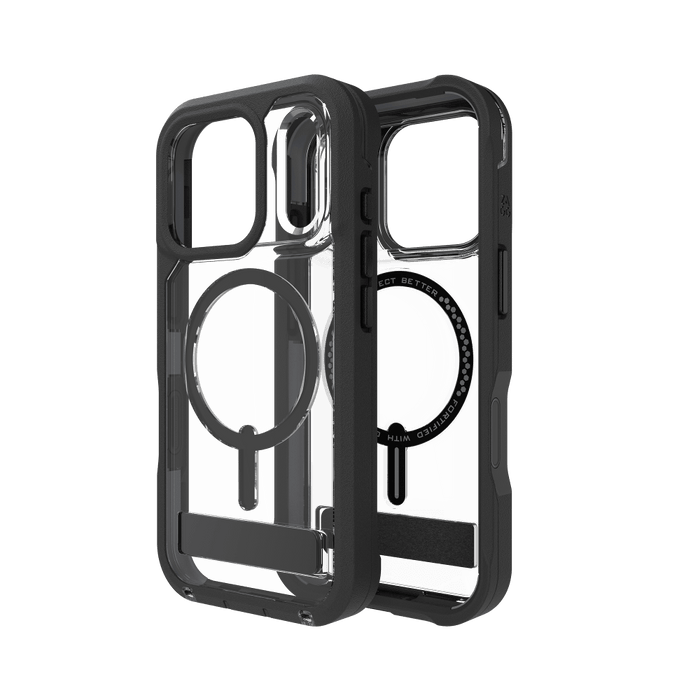 ZAGG Rainier Snap MagSafe Case with Kickstand for Apple iPhone 17 Pro Black