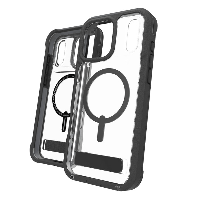 ZAGG Rainier Snap MagSafe Case with Kickstand for Apple iPhone 17 Pro Max Black