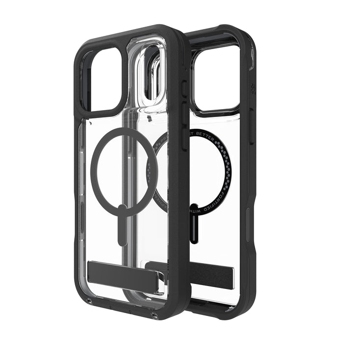 ZAGG Rainier Snap MagSafe Case with Kickstand for Apple iPhone 17 Pro Max Black