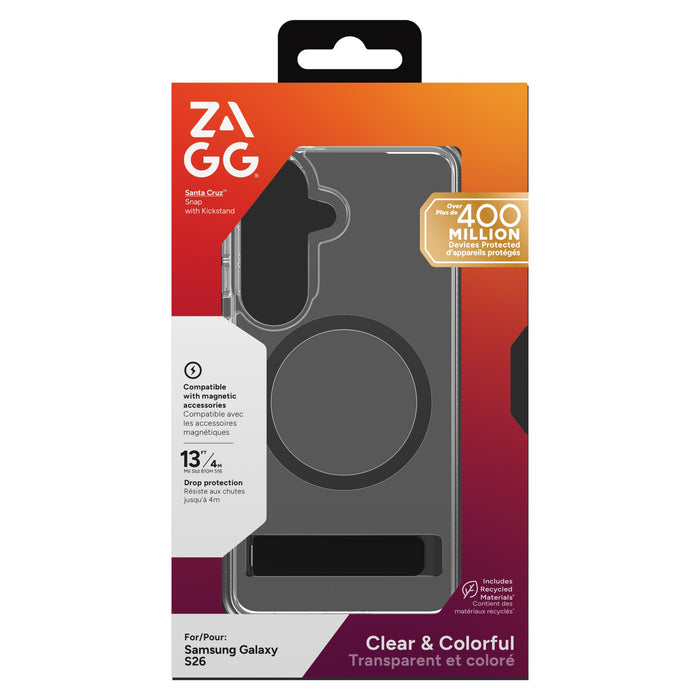 ZAGG Santa Cruz Snap Case with Kickstand for Samsung Galaxy S26
