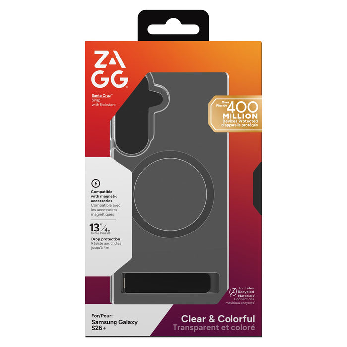 ZAGG Santa Cruz Snap Case with Kickstand for Samsung Galaxy S26 Plus