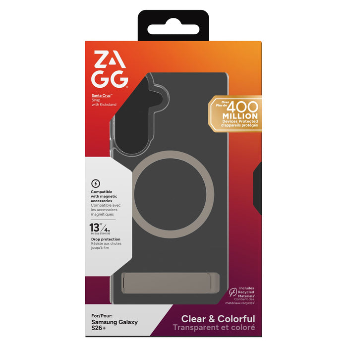 ZAGG Santa Cruz Snap Case with Kickstand for Samsung Galaxy S26 Plus