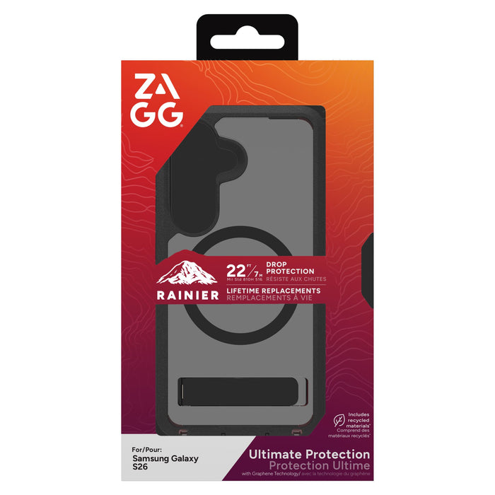 ZAGG Rainier Snap Case with Kickstand for Samsung Galaxy S26