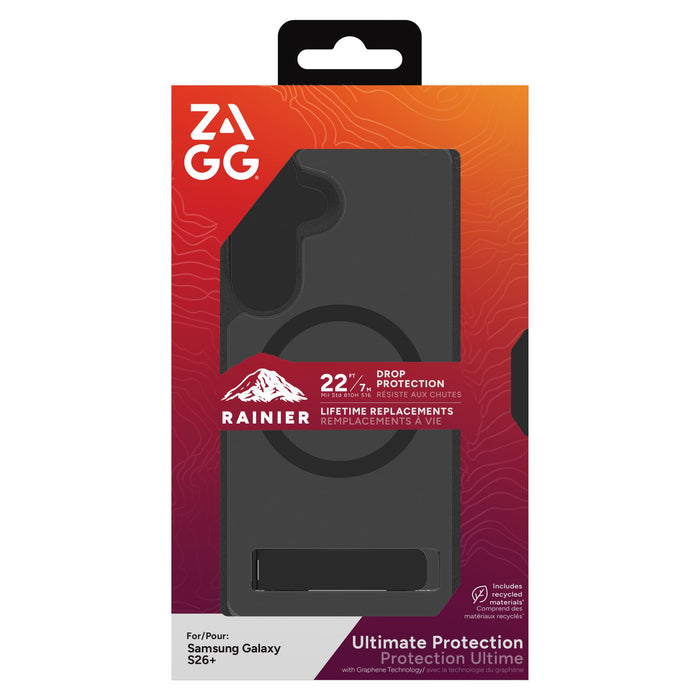 ZAGG Rainier Snap Case with Kickstand for Samsung Galaxy S26 Plus