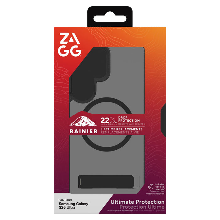ZAGG Rainier Snap Case with Kickstand for Samsung Galaxy S26 Ultra