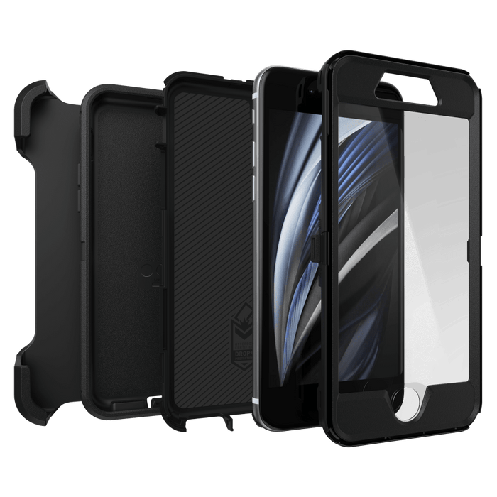 OtterBox Defender Case for Apple iPhone SE 2022 / SE 2020 / 8 / 7 Black