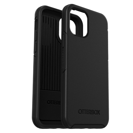 OtterBox Symmetry Antimicrobial Case for Apple iPhone 12 / 12 Pro Black