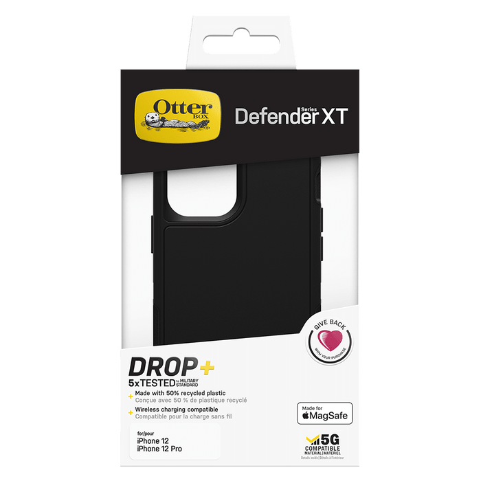 OtterBox Defender XT MagSafe Case for Apple iPhone 12 / 12 Pro Black