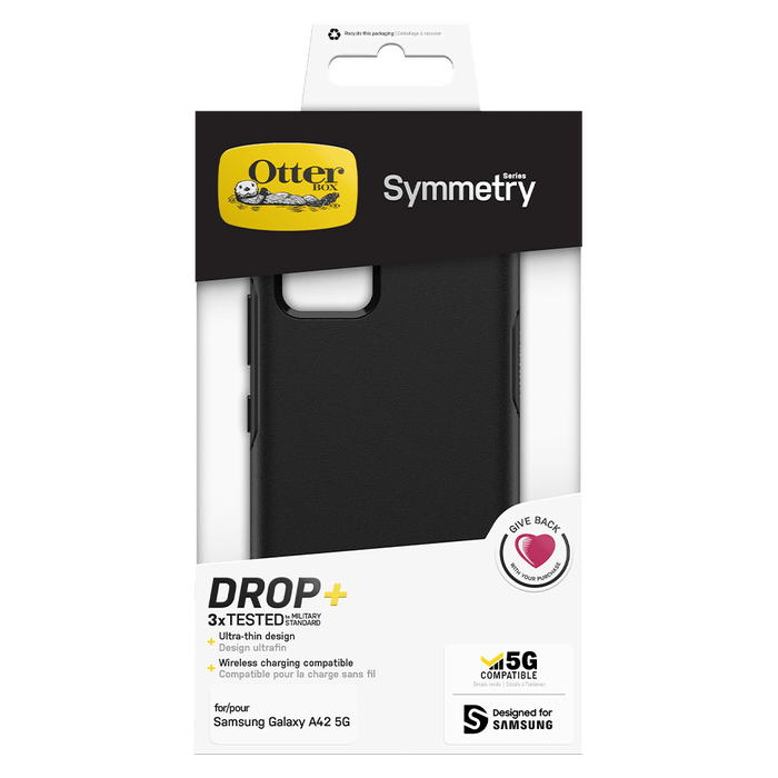 OtterBox Symmetry Case for Samsung Galaxy A42 5G Black