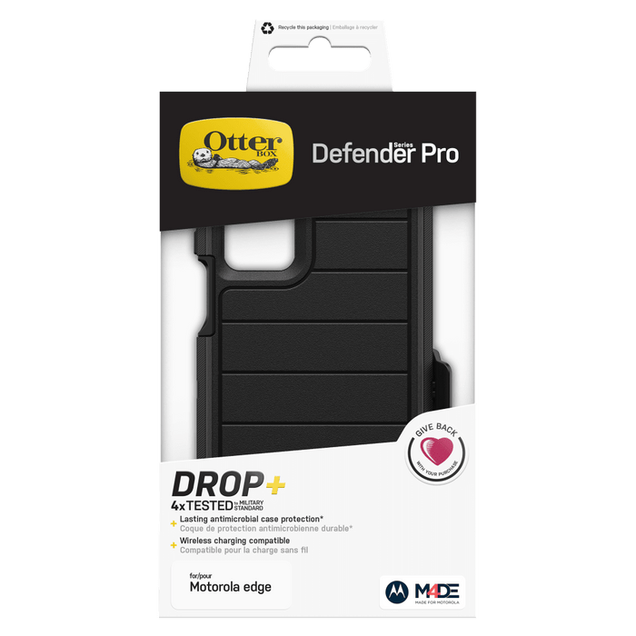 Otterbox Defender Pro Case for Motorola Edge (2021) / Edge 5G UW Black