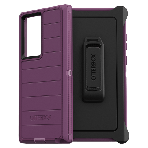 OtterBox Defender Pro Case for Samsung Galaxy S22 Ultra  Happy Purple