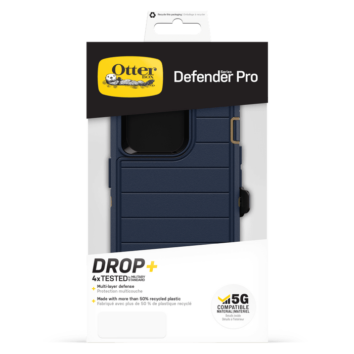 OtterBox Defender Pro Case for Apple iPhone 14 Pro  Blue Suede Shoes