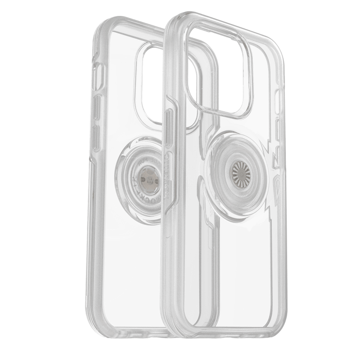 Otter + Pop Symmetry Clear Case with PopGrip for Apple iPhone 14 Pro