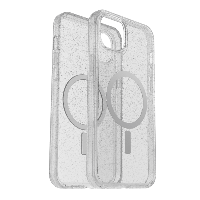 OtterBox Symmetry Plus Clear MagSafe Case for Apple iPhone 14 Plus Silver