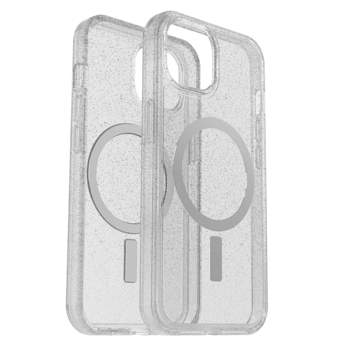 OtterBox Symmetry Plus Clear MagSafe Case for Apple iPhone 14  / iPhone 13 Silver