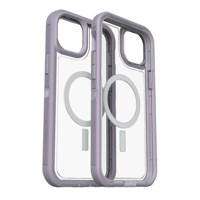 OtterBox Defender XT MagSafe Clear Case for Apple iPhone 14 Plus Lavender Sky