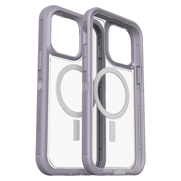 OtterBox Defender XT MagSafe Clear Case for Apple iPhone 14 Pro Max Lavender Sky