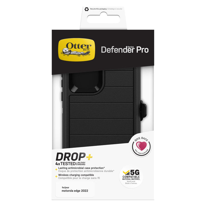 OtterBox Defender Pro Case for Motorola Moto Edge (2022) Black