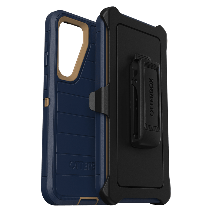 OtterBox Defender Pro Case for Samsung Galaxy S23 Plus Blue Suede Shoes