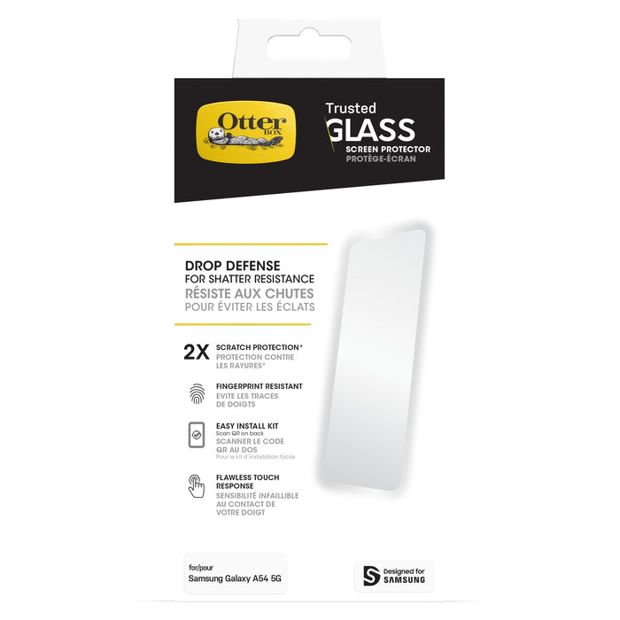 OtterBox Trusted Glass Screen Protector for Samsung Galaxy A54 5G Clear