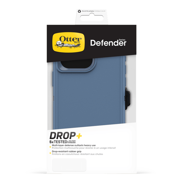 OtterBox Defender Case for Apple iPhone 15 Pro Max Baby Blue Jeans