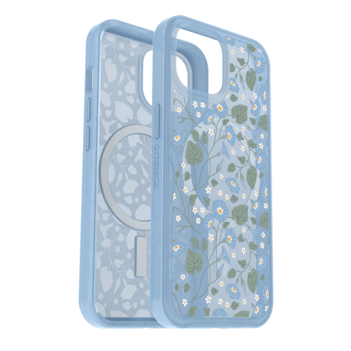 OtterBox Symmetry Plus Clear MagSafe Case for Apple iPhone 15 / iPhone 14 / iPhone 13 Dawn Floral