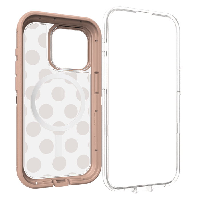 OtterBox Defender Pro XT Clear MagSafe Case for Apple iPhone 15 Pro  Seeing Spots