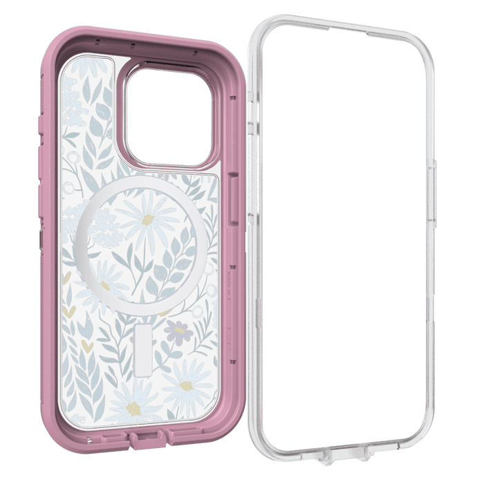 OtterBox Defender Pro XT Clear MagSafe Case for Apple iPhone 15 Pro Orchid Advice