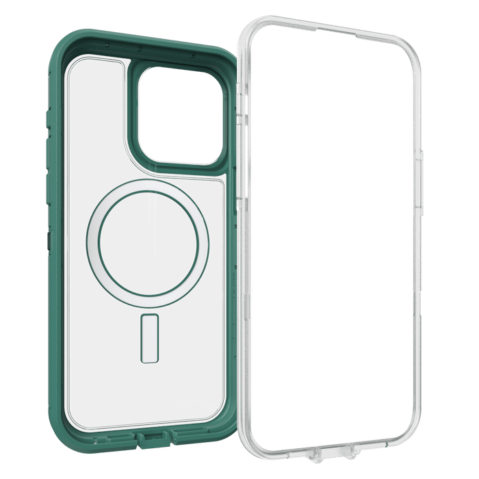 OtterBox Defender Pro XT Clear MagSafe Case for Apple iPhone 15 Pro Max Velvet Evergreen