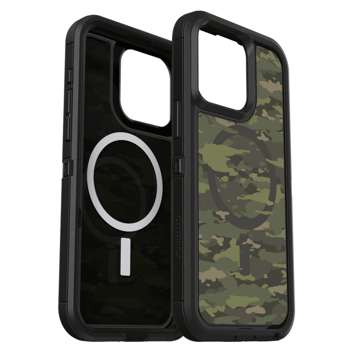 OtterBox Defender Pro XT Clear MagSafe Case for Apple iPhone 15 Pro Max  Woodland Camo