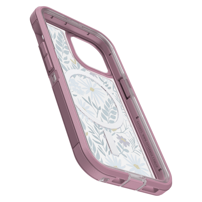 OtterBox Defender Pro XT Clear MagSafe Case for Apple iPhone 15  / iPhone 14 / iPhone 13 Orchid Advice