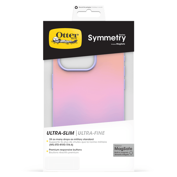 OtterBox Symmetry Plus Graphics MagSafe Case for Apple iPhone 15 Pro  Soft Sunset
