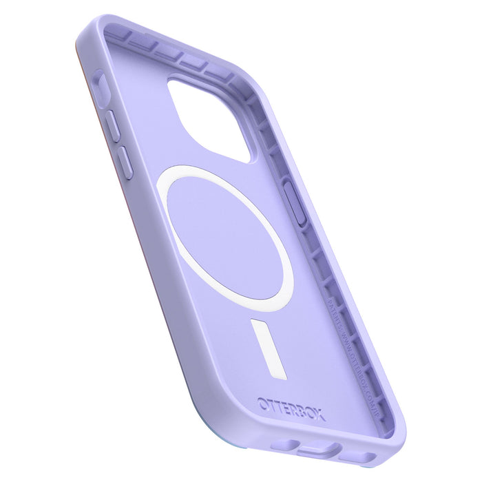 OtterBox Symmetry Graphics MagSafe Case for Apple iPhone 15 / iPhone 14 / iPhone 13 / iPhone 16e Purple