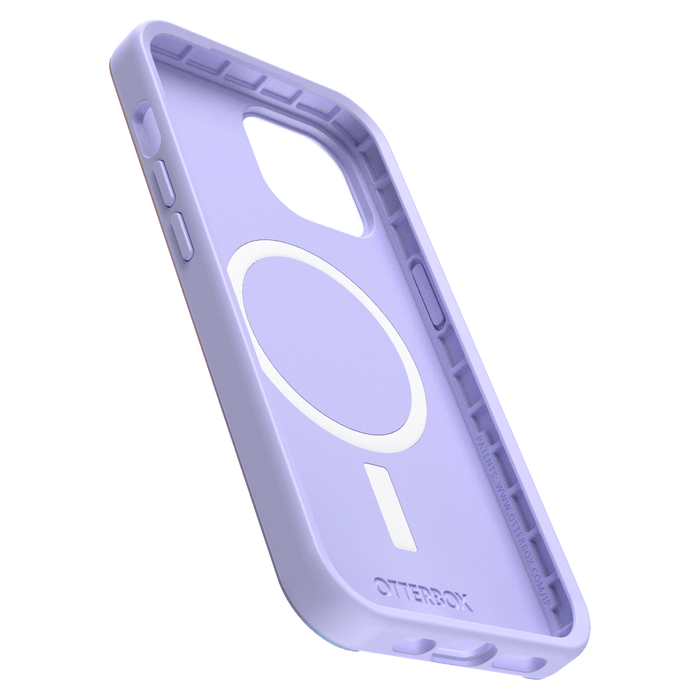 OtterBox Symmetry Graphics MagSafe Case for Apple iPhone 15 / iPhone 14 / iPhone 13 / iPhone 16e Purple