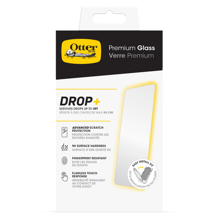 OtterBox Premium Glass Screen Protector for Apple iPhone 15 Pro Clear