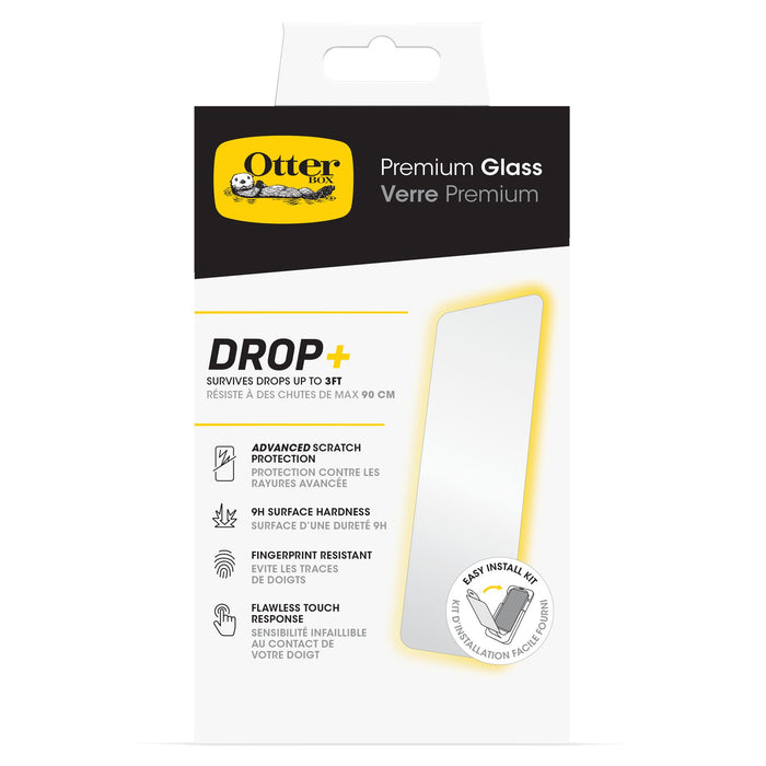 OtterBox Premium Glass Screen Protector for Apple iPhone 15 Plus Clear